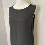 Ballinger Gold dark gray silk sleeveless maxi dress size M Size M Photo 3