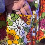 Massive Daisy retro button up shirt size M. 60’s, hippy, colorful, happy,floral Orange Size M Photo 4