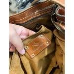 Patricia Nash ‎ V1308 Vegan Brown Poppy Smooth Leather Shoulder Bag Purse Photo 9