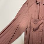 Anthropologie  The Brielle Relaxed Buttondown Blouse in warm smoke sz XL Photo 6