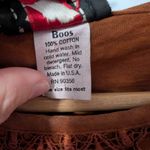 Y2K Boos Lace Western Tie Dye Shirt Women's One Size Brown/Black Black Photo 3