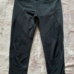 Athleta ‎ Aura Sonar Women's Capri Mesh Legging Black Size Small Photo 0