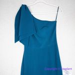 Dress the Population New! Dress‎ the Population dark teal georgina one shoulder bow crepe gown, S Photo 4