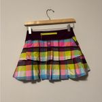 Lululemon Athletica Multicolor Plaid Mini Skirt Photo 2