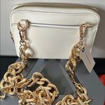 Anthropologie Cream Crossbody Bag with Gold Chain ✨ Photo 3