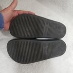 Brand Black Leather Slides Size 6 Photo 4