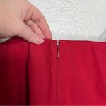 Theory  Laurmeema crimson red off shoulder cotton top long sleeve blouse size 6 Photo 8