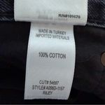 AGOLDE Riley High Rise Straight Crop in Contraband Black Distressed Size 27 Photo 8