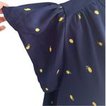 Iris  Blue and yellow Blouse with Flutter Sleeves and Mandarin Collar Photo 2