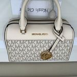 Michael Kors Light Cream Multi Duffle Travel Crossbody Purse Photo 5