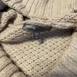 Gap VTG Body Womens Medium Tan Knit Hoodie Sweater Pouch Pullover Textured Knit Photo 2