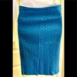 Margaret M Teal Pull On Pencil Skirt Photo 1