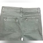 TGLA Green Cropped Or Unrolled Button Strap Pants Size 27 Boho Casual Granola Photo 7