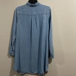 J.Jill  Denim Button Down Tunic Long Sleeve Denim Dress Photo 9