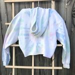 Hollister  pink and white tie dye crop top hoodie M Photo 4
