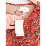 MELLODAY | Smocked Floral Sleeveless Maxi Dress | Orange Mustard Palm | Sz XS Photo 4