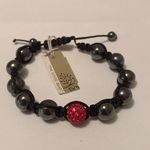 The Good Bead Black / Red Costume Beaded Bracelet Bead Adjustable $12.99 MSRP Photo 4