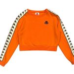 Kappa β
Orange Athletic Cropped Pullover Sweatshirt w/ Logo Tape Sleeves β
Photo 0
