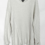 Vera Wang Simply Vera Metallic Gray Pullover Sweater Size Large Photo 0