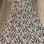 A New Day  Elegant Black and White Leaf  Print maxi Dress size 4 Photo 9