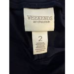 Chico's Weekends by Active Pants Women's Size 2 Blue Pull On Straight Blue Photo 3
