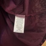 Umgee Top Womens Large Burgundy Crushed Velvet Ruffle Cold Shoulder Blouse Photo 6