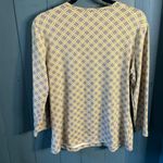 J. McLaughlin  Yellow and Gray Geometric Long Sleeve Top Photo 3