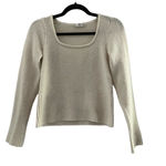 Mango MNG Women's Cream Cashmere Sweater Photo 1