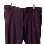 Lane Bryant Women’s Pants The Allie Ankle Slim Fit Burgundy Mid Rise Sz 24R Plus Photo 6