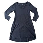 Toad&Co Medium Organic Dress Black Scoop Neck High Photo 0