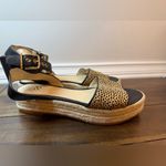 Vince Camuto  Kathalia Sandals
Espadrille Cow Hair Cheetah
Black Leather Size 8 Photo 6