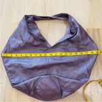 Jewels beautiful shiny lilac leather boho bag Purple Photo 5