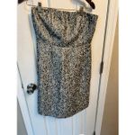 The Limited  Women's Silver Gray Brocade Bubble Strapless Dress Size 6 nye dress Photo 4