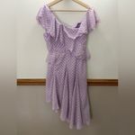 Bardot  Lace Trim Polka Dot Senorita Dress Lilac Midi Size 6 / Small Photo 6