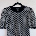 Gracia  Women’s Short Sleeve Blouse Black Medium Photo 2