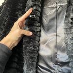 EXPRESS Black Faux Fur Cropped Jacket Photo 5