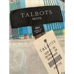 Talbots Madras Plaid Cotton A Line Skirt New 16p Lined Petite Side Zip Photo 1
