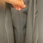 Scott McClintock Black Embroidered Faux Scarf Mother of the Bride Dress SZ 10 Photo 4