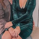A'Gaci Velvet green Dress Photo 0