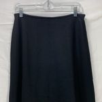 The Room Oval Vintage Black A-line 100% Wool Midi Skirt Size 12 Photo 1