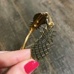 Bourbon and Boweties Bourbon & Bowties Wire Bangle Pineapple Bracelet Tropical Travel Vacation Photo 4
