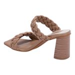 Dolce Vita Paily size 8 Chunky heels with light beige Braided straps​​​​​ Tan Photo 4