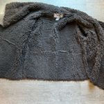 SISTERS Outerwear Faux Shearling Faux Suede Waterfall Front Taupe Brown Jacket S Tan Photo 3