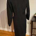 Cuddle Coat New York Vintage Wool Velvet trim Tuxedo Black Size 4 Photo 2