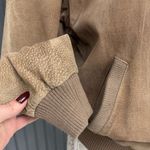 Members Only Vintage Tan Suede Bomber Jacket – Size 42 (Fits Women’s S–M) Photo 8