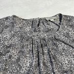 Loft  Crewneck Floral Print Balloon Sleeve Blouse Size X-Large Office Career Boho Photo 2