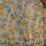 💕ROUJE💕 Flore Dress ~ 100% Viscose Romance Ecru Floral Print 34 EU White Size undefined Photo 9