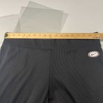 Nike  Femme Rib Pants Womens XL Black Stretch Embroidered Swoosh Logo Wide Leg Photo 9