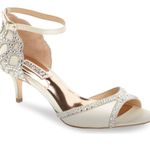 Badgley Mischka  Gillian embellished jeweled sandals bridal Photo 8