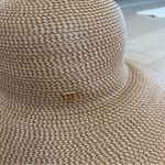 NWT Eric Javits Rollable Hampton Foldable Straw Sun Hat UV 50 Protection in Bark Tan Photo 3